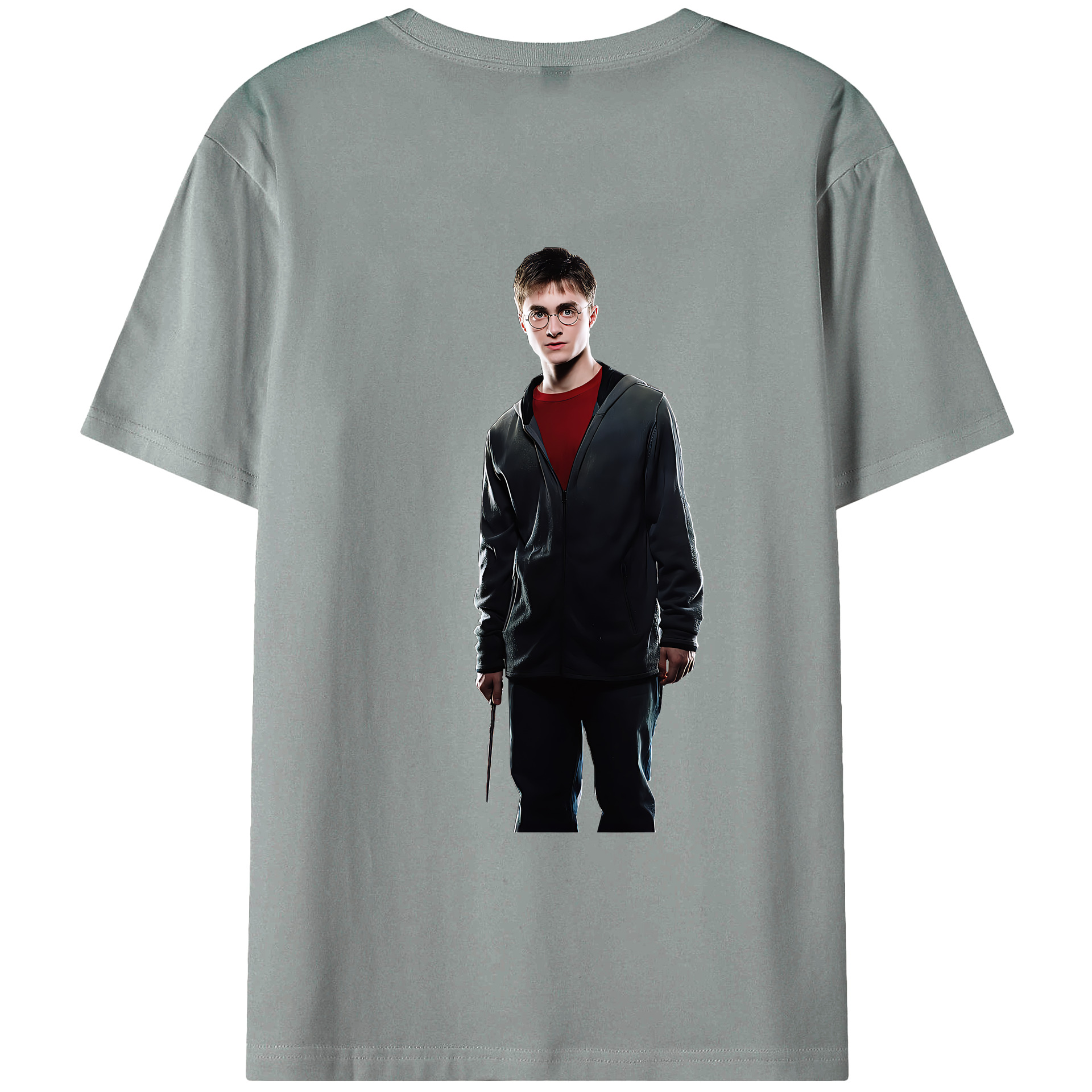 （画像用） Harry Potter ハリー・ポッターシリーズ 綿100％ メンズ半袖Tシャツ（バックプリント） 通気性